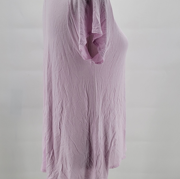 Champion Light Pink Short Sleeve Round Neck T Shirt Stretch Womens Size XS - Picture 8 of 10